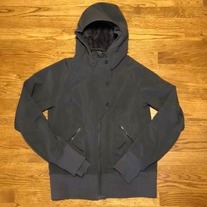 Lululemon fleece-lined rain jacket